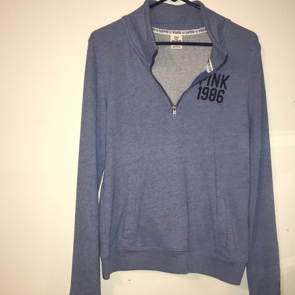 PINK 1/4 zip long sleeve
